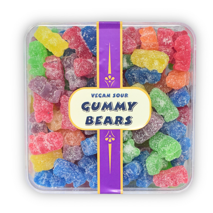 CandiExotics Vegan Sour Gummy Bear Gummy Candies - Fruit Flavored Jelly Candy Perfect for Kids and Adults alike (500gm)