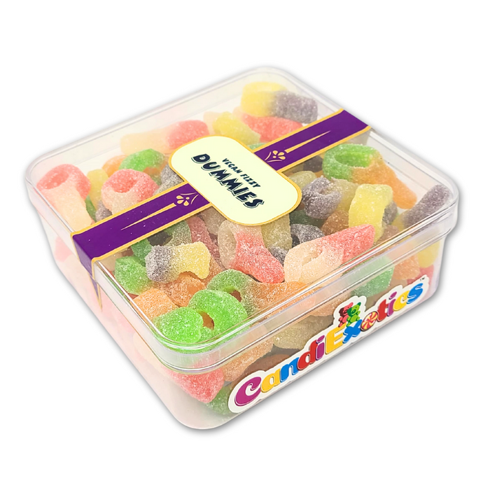 CandiExotics Veg Fizzy Dummies Gummy Candies Assorted Flavors Jelly Candy Perfect for Kids and Adults alike (500gm)