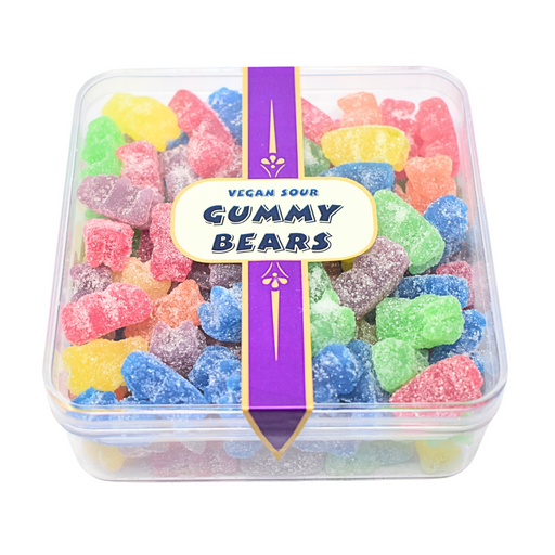 CandiExotics Vegan Sour Gummy Bear Gummy Candies - Fruit Flavored Jelly Candy Perfect for Kids and Adults alike (500gm)