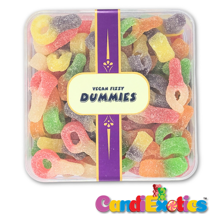 CandiExotics Veg Fizzy Dummies Gummy Candies Assorted Flavors Jelly Candy Perfect for Kids and Adults alike (500gm)