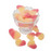 CandiExotics Peach Heart Shaped Gummy Candies - Sweet Peach Flavored Jelly Candy Kraft Gift Box (500gm)