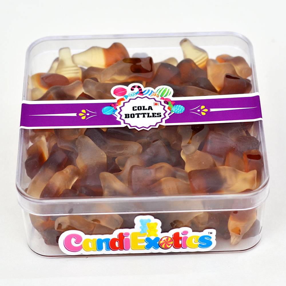 CandiExotics Cola Bottle Shaped Gummy Candies Unique Jelly Candy Irresistible Flavor Perfect for Kids and Adults alike (500gm)