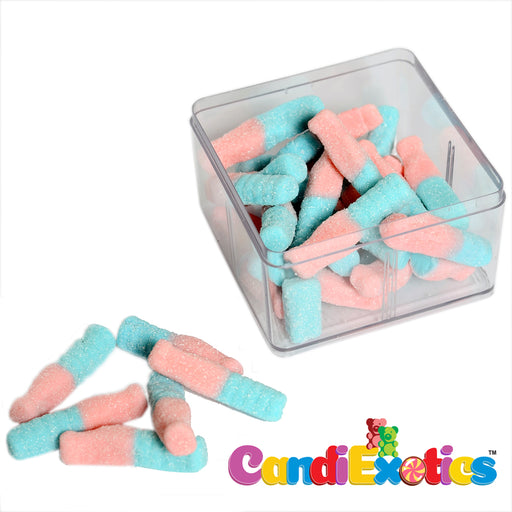 CandiExotics Gummy Candies - Veg Fizzy Bubblegum Bottle Gummy Jelly Candy Perfect for Kids and Adults alike (250gm)