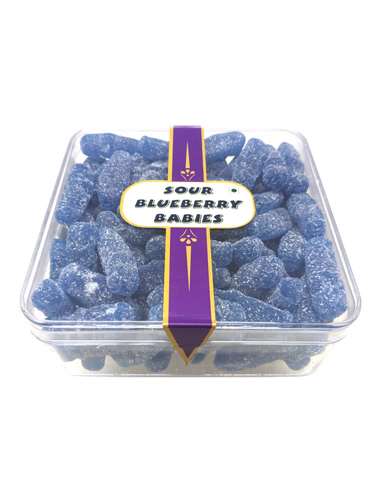 CandiExotics Gummy Candies - Vegan Sour Blueberry Babies Jelly Candy - Fruit Flavored Perfect for Kids and Adults alike (250gm)