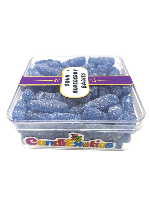 CandiExotics Gummy Candies - Vegan Sour Blueberry Babies Jelly Candy - Fruit Flavored Perfect for Kids and Adults alike (500gm)