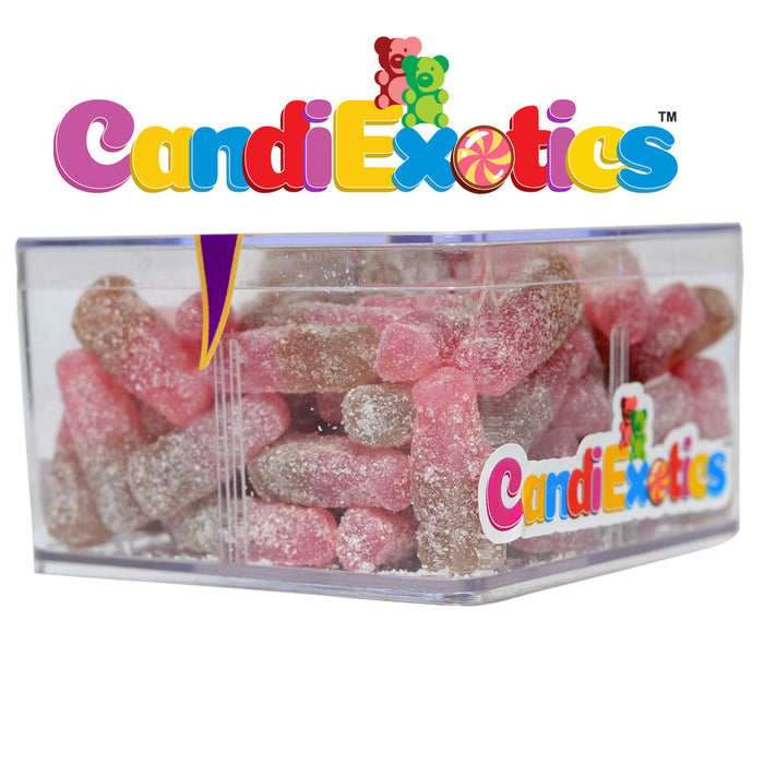 CandiExotics Veg Cherry Cola Bottle Gummy Candies - Delicious Cherry Flavor Jelly Candy Perfect for Kids and Adults alike (250gm)