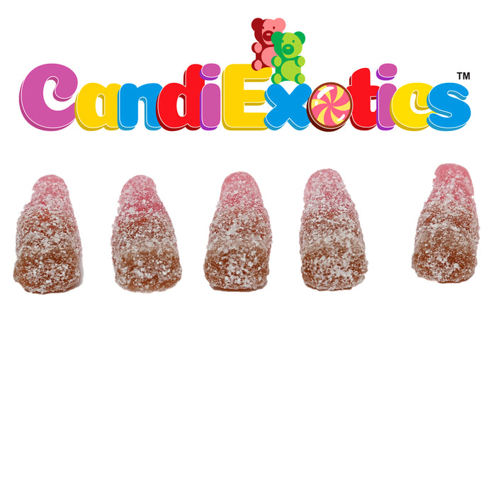 CandiExotics Veg Cherry Cola Bottle Gummy Candies - Delicious Cherry Flavor Jelly Candy Perfect for Kids and Adults alike (250gm)