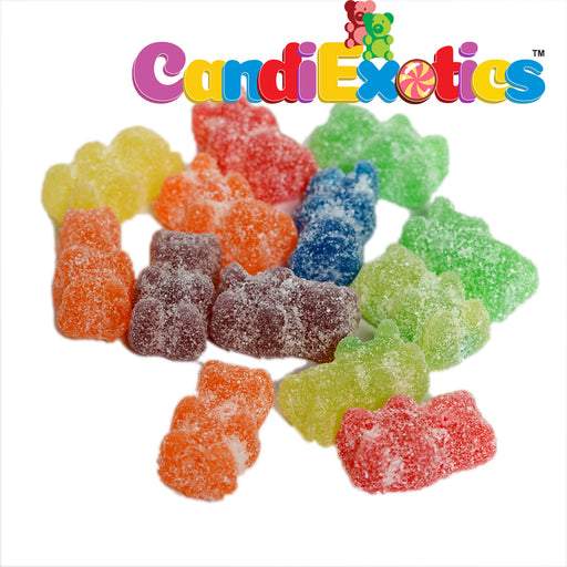 CandiExotics Vegan Sour Gummy Bear Gummy Candies - Fruit Flavored Jelly Candy Perfect for Kids and Adults alike (250gm)